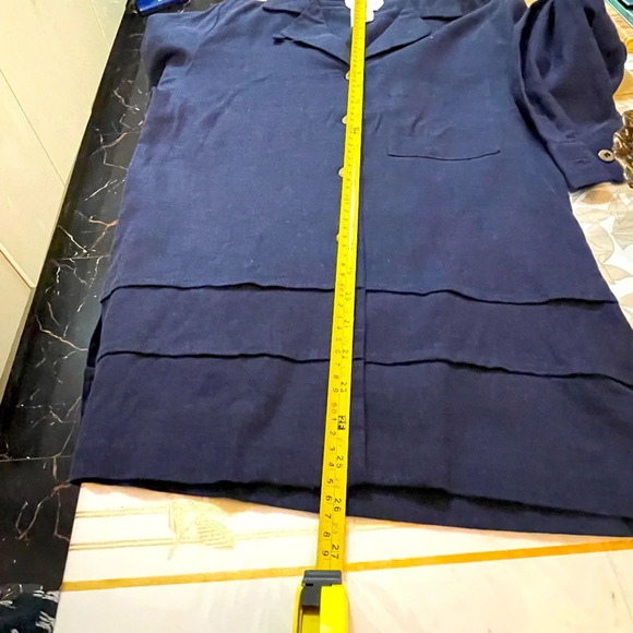 J London top blouse linen bland size S blue - Picture 6 of 6